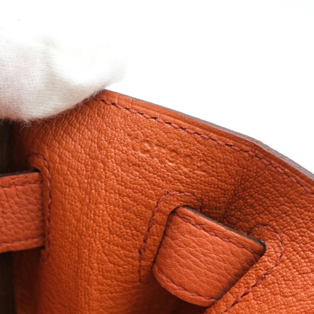 HERMES Kelly 32 Handbag Tote Bag Taurillon Clemence Leather Terre Bateau Oran... - Picture 16 of 16